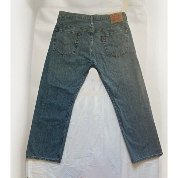 Levi's 569 Relaxed Loose Straight Blue Denim Jeans-Medium Wash-Men 34x30 - Picture 2 of 6